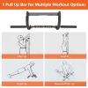 Wall Mounted Pull Up Bar Exercise Chin Bar Portable Dip Bars for Indoors Home Gym