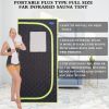 Portable Plus Type Full Size Far Infrared Sauna tent. Spa, Detox ,Therapy and Relaxation at home.Larger Space