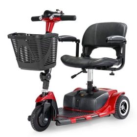 3 Wheel Mobility Scooters for Adults, Foldable Mobility Scooter for Seniors, Powered Electric Scooter with Basket, Heavy Duty Mobile for Travel (Color: as picture)