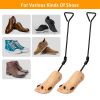 One Pair Boot Stretcher Adjustable Width Shoe Shaper Wooden Boot Widener Expander for Men